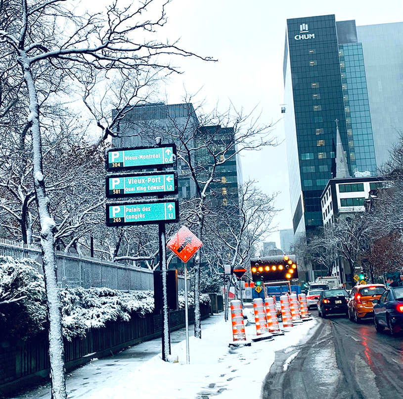 Affichage Numérique Hiver Montréal